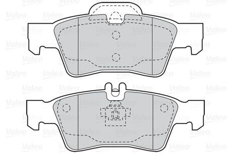 302039 Valeo Колодки тормозные зад