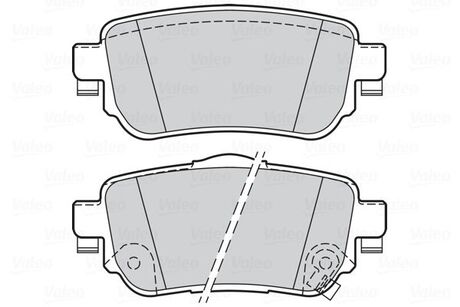 Гальмівні колодки дискові NISSAN/RENAULT X-Trail(T32)/Kadjar "1,2-1,6 "R "14>> Valeo 302165