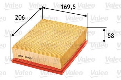 585006 Valeo Фільтр повітряний