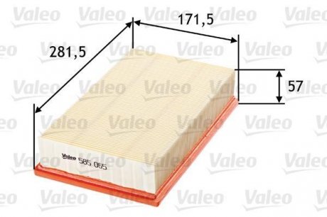 585065 Valeo Воздушный фильтр