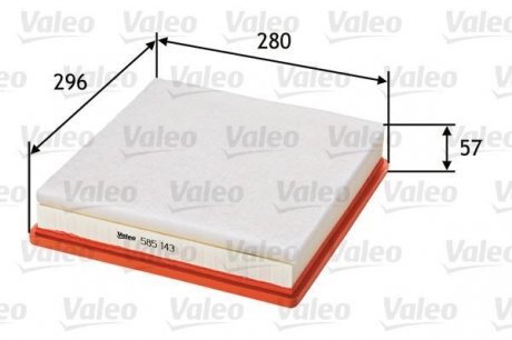 585143 Valeo Воздушный фильтр