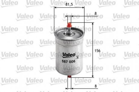 587006 Valeo Топливный фильтр