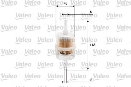 587011 Valeo Топливный фильтр