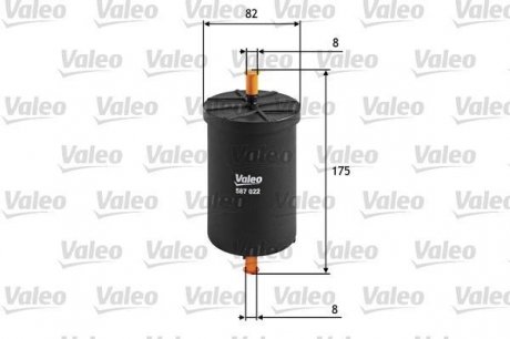 587022 Valeo Топливный фильтр