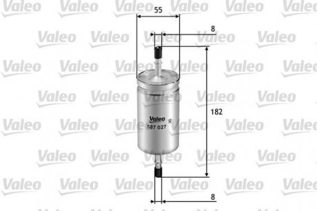 587027 Valeo Топливный фильтр