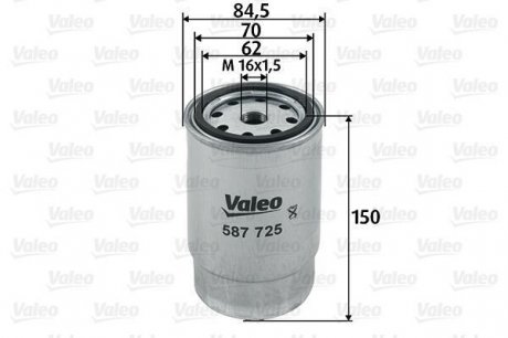 587725 Valeo Топливный фильтр