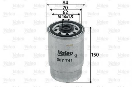 587741 Valeo Топливный фильтр