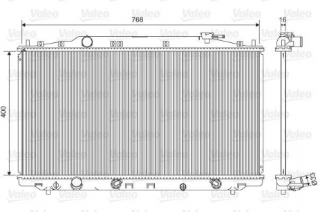 701551 Valeo Радиатор системи охолодження