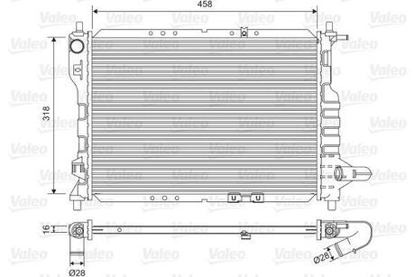 701598 Valeo Радиатор системы охлаждения