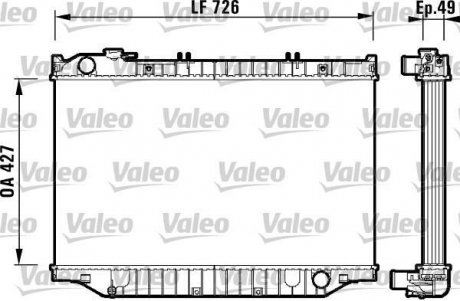 732415 Valeo Радиатор.