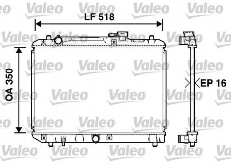 732750 Valeo Радиатор