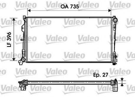 732956 Valeo Радиатор