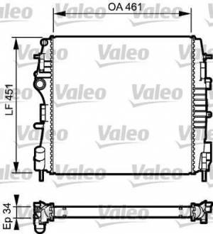 734922 Valeo Радиатор