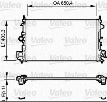 734981 Valeo Радиатор системи охолодження