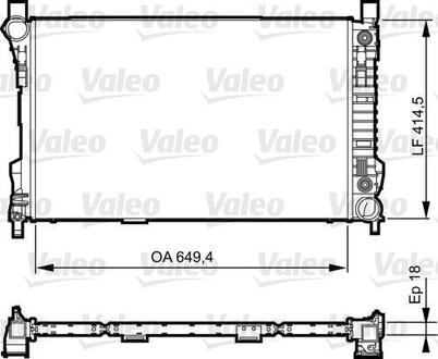 735144 Valeo Радиатор системы охлаждения