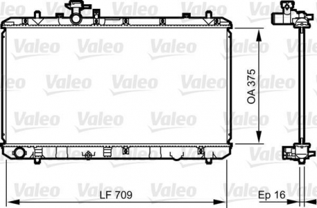 735407 Valeo Радиатор системи охолодження