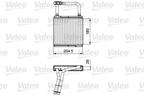 811526 Valeo Радиатор отопителя салона