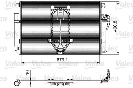 812502 Valeo Радиатор кондиционера