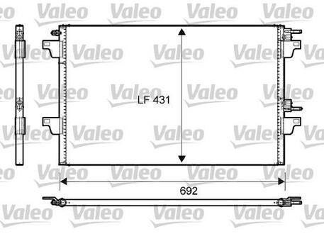 814007 Valeo Радиатор кондиціонера