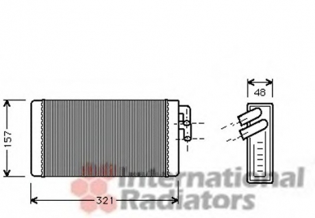 03006052 Van Wezel Радиатор отопителя audi 100/200/a6 all mt/at (van wezel)