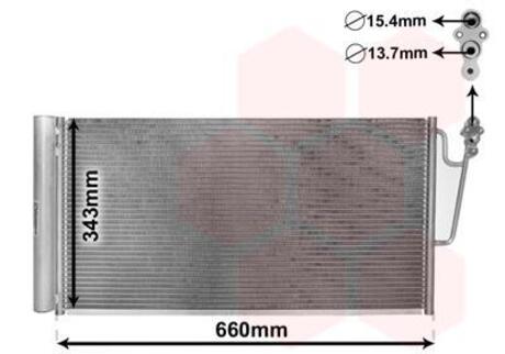 06005363 Van Wezel Радиатор кондиціонера