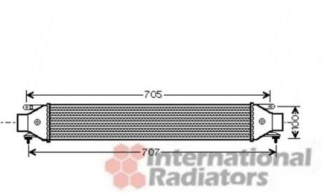 17004392 Van Wezel Радиатор інтеркулера