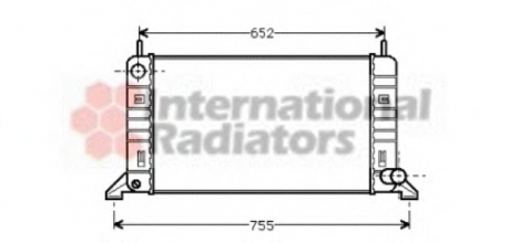 18002078 Van Wezel Радиатор охлаждения ford escort / orion(86-) (пр-во van wezel)