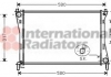 Радиатор охлаждения двигателя FIESTA5/FUSION 14/6 MT 02 (Van Wezel) 18002325