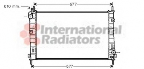 18002335 Van Wezel Радиатор охлаждения двигателя mondeo3 18/20 mt +-ac 00- (van wezel)
