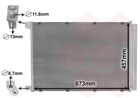 30015703 Van Wezel Конденсор кондиционера MERCEDES C W205/CLS/E/S (Van Wezel)