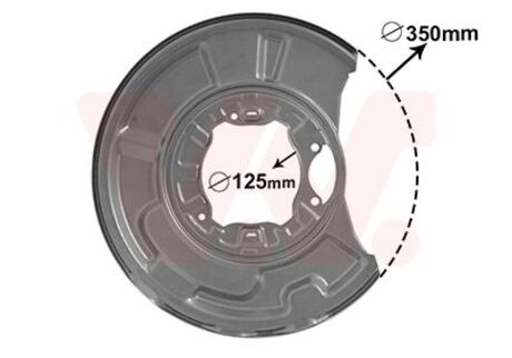 3041374 Van Wezel OS£ONA TARCZY HAMULCOWEJ MERCEDES