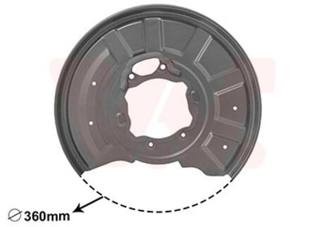 3044374 Van Wezel Захист гальмівного диска