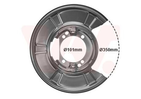 3077371 Van Wezel Захист колодок