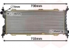 37002185 Van Wezel Радиатор охлаждения двигателя combo/corsa b 1.5/1.7 d (van wezel) (фото 2)