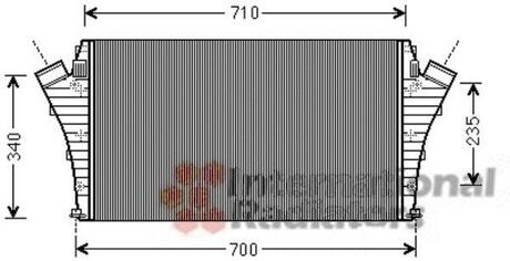 37004491 Van Wezel Интеркулер OPEL VECTRA C 1.9 CDTI (вир-во Van Wezel)