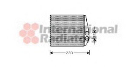 37006355 Van Wezel Радиатор опалювача VECTRA C/SIGNUM/SB9-3 02- (Van Wezel)