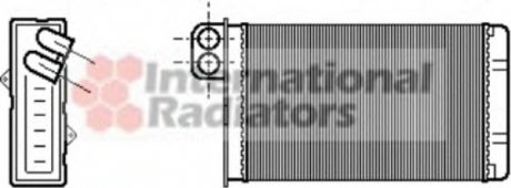40006015 Van Wezel Радиатор отопителя peug605/citr xm all 89-00 (van wezel)