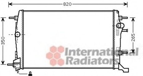 43002414 Van Wezel Радиатор охолодження