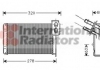 43006048 Van Wezel Радиатор отопителя clio 1/megane 1/r19 mt/at (van wezel) (фото 2)