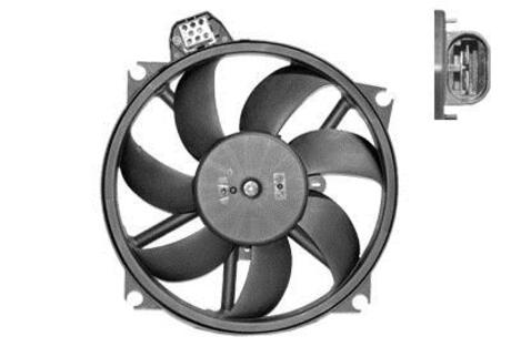 4377747 Van Wezel Вентилятор радиатора охлаждения Megane/Scenic 08+ (пр-во Van Wezel)