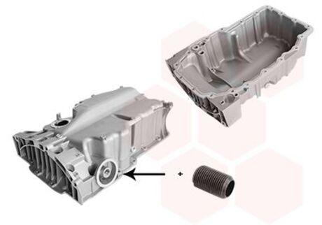 5766071 Van Wezel Поддон, масляный картера двигателя vag 1.2 tsi ( пр-во wan wezel)