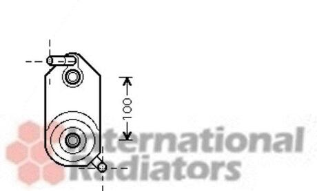 58003110 Van Wezel Радиатор масляный CODOBA1/2/IBIZA2 AT 93-99 (пр-во Van Wezel)