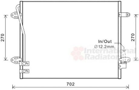 58005322 Van Wezel Радиатор кондиціонера