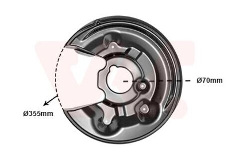 5839373 Van Wezel Захист гальмівного диска