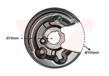 5839374 Van Wezel Захист гальмівного диска