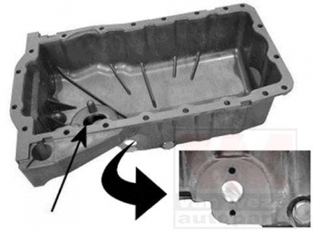 5888073 Van Wezel Поддон, масляный картера двигателя vag golf,bora,a3 1.8 +sens. ( пр-во wan wezel)