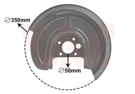 5892373 Van Wezel Захист гальмівного диска