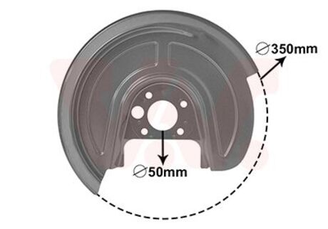 5892374 Van Wezel Захист гальмівного диска