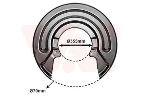 5897373 Van Wezel Захист гальмівного диска