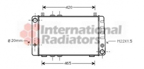 76002002 Van Wezel Радиатор охлаждения двигателя skoda100/felicia 1.3 mt (van wezel)